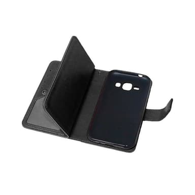 Dobbelt Flip Flexi 9-kort Samsung Galaxy J1 2015 (SM-J100H)  - lyserø