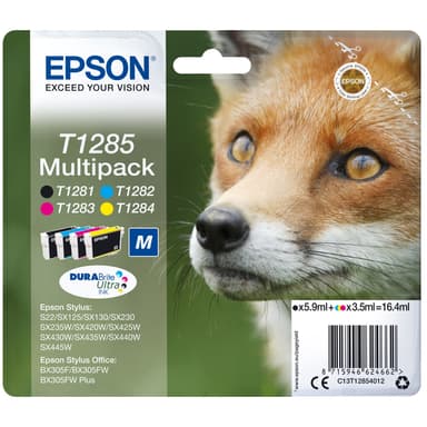 Epson blækpatroner DuraBrite Ultra T128 Cyan Magenta Gul Sort