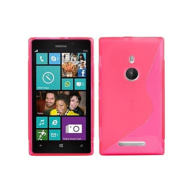 S-Line Silicone Cover til Nokia Lumia 925 (RM-893) : farve - rød