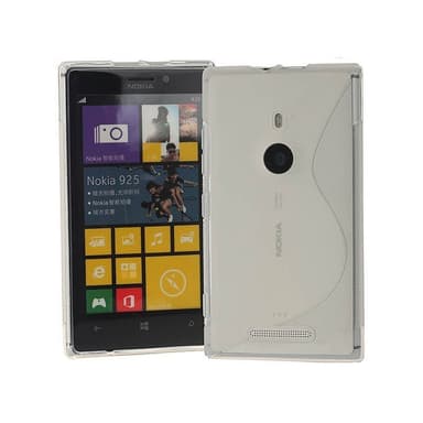 S-Line Silicone Cover til Nokia Lumia 925 (RM-893) : farve - rød