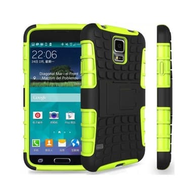 Stødfast Cover med stativ Samsung Galaxy S5 Mini (SM-G800F) : farve - appelsin