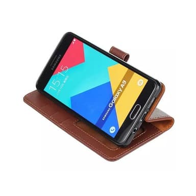 Wallet 3-kort til Samsung Galaxy A9 2016 (SM-A900F)  - sort