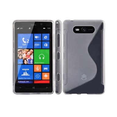 S-Line Silicone Cover til Nokia Lumia 820 (RM-825) : farve - lyserød