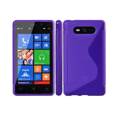S-Line Silicone Cover til Nokia Lumia 820 (RM-825) : farve - gennemsigtig