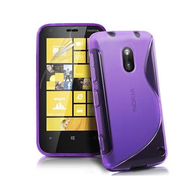 S-Line Silicone Cover til Nokia Lumia 620 (RM-846) : farve - røget
