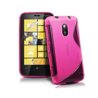 S-Line Silicone Cover til Nokia Lumia 620 (RM-846) : farve - røget
