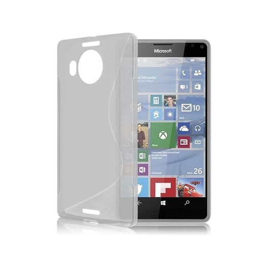 S-Line Silicone Cover til Microsoft Lumia 950XL (RM-1116) : farve - blå