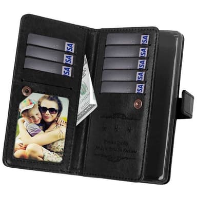 Dobbelt Flip Flexi 9-kort Samsung Galaxy J8 2018 (SM-J800F)  - hvid