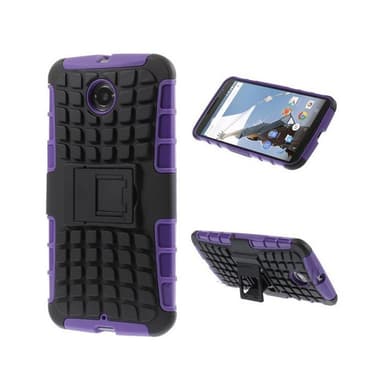 Stødfast Cover med stativ Motorola Nexus 6 (XT1103) : farve - sort
