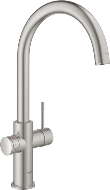 Grohe Red II Duo C vandhane med kogende vand (børstet krom)