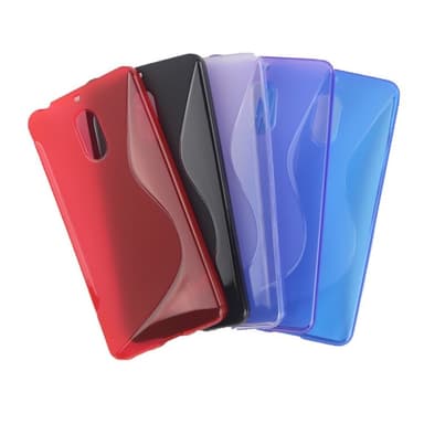 S-Line Silicone Cover til Nokia 6 (TA-1021)  - sort