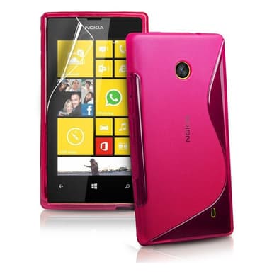 S-Line Silicone Cover til Nokia Lumia 520/525 (RM915) : farve - rød