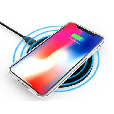 Silikone cover med slot Apple iPhone X / Xs  - blå