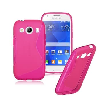 S-Line Silicone Cover til Samsung Galaxy Ace 4 (SM-G357F) : farve - rød