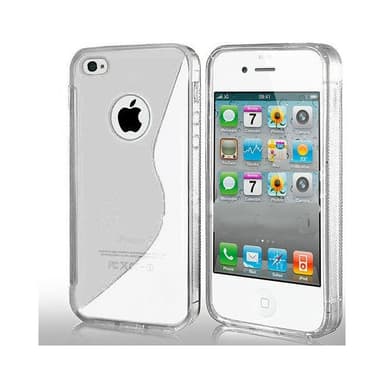 S-Line Silicone Cover tile cover Apple iPhone 4 / 4S : farve - sort