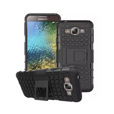 Stødfast Cover med stativ Samsung Galaxy E5 (SM-E500) : farve - sort