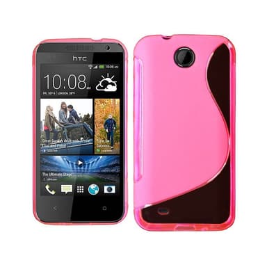 S-Line Silicone Cover til HTC Desire 300 : farve - rød
