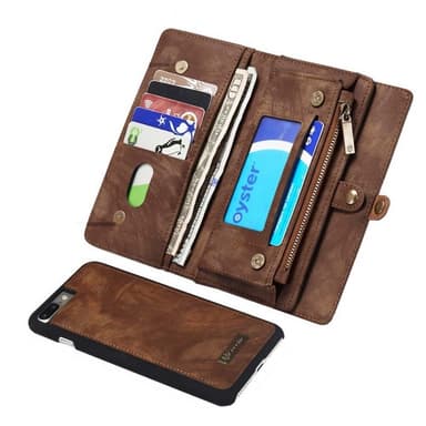 CaseMe Wallet 11-kort Apple iPhone 7+, 8+  - rød