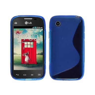S-Line Silicone Cover til LG L40 (D170) : farve - blå