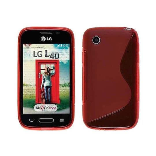 S-Line Silicone Cover til LG L40 (D170) : farve - sort