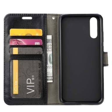 Wallet 3-kort til Samsung Galaxy A50 (SM-A505F)  - rød
