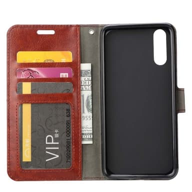 Wallet 3-kort til Samsung Galaxy A50 (SM-A505F)  - rød
