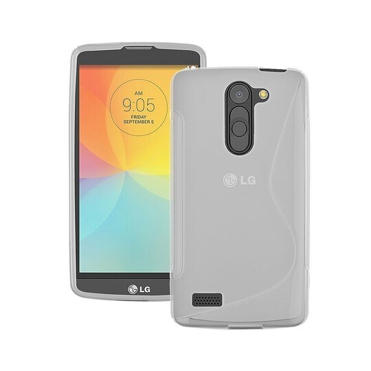 S-Line Silicone Cover til LG L Bello (D331) : farve - hvid