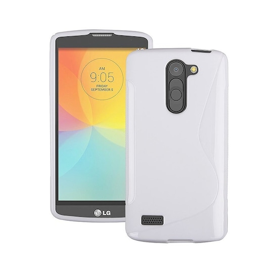 S-Line Silicone Cover til LG L Bello (D331) : farve - hvid