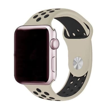 Apple Watch 42mm Sport Armbånd  Beige / Sort