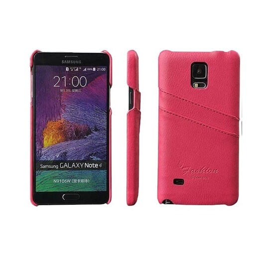Retro Cover 2-kort Samsung Galaxy Note 4 (SM-N910F) : farve - Mørkegrå