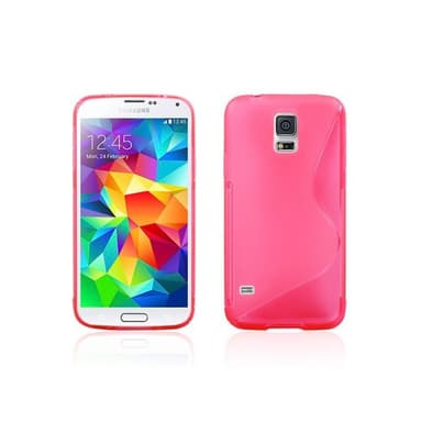 S-Line Silicone Cover til Samsung Galaxy S5 Mini (SM-G800F) : farve - sort