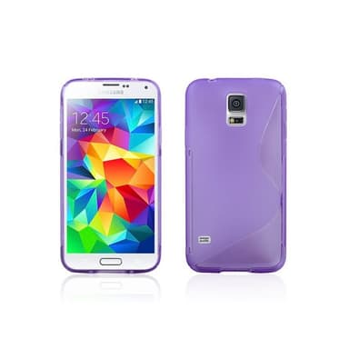 S-Line Silicone Cover til Samsung Galaxy S5 Mini (SM-G800F) : farve - sort