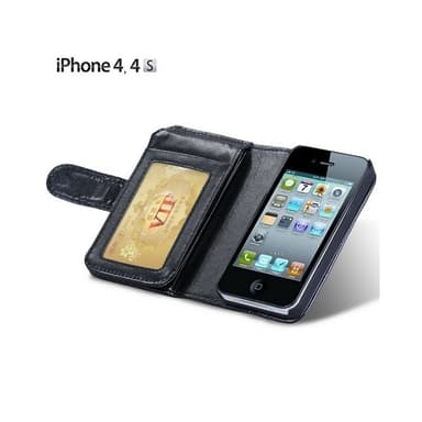 Multi Wallet 7-kort Apple iPhone 4 / 4S  - sort