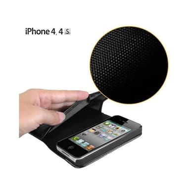 Multi Wallet 7-kort Apple iPhone 4 / 4S  - sort