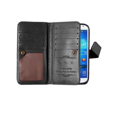 Dobbelt Flip Flexi 9-kort Samsung Galaxy S4 (GT-i9500)  - lyserød
