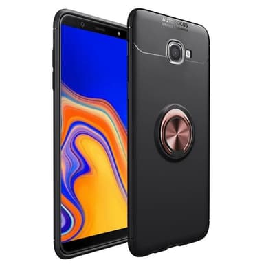 Slim Ring cover til Samsung Galaxy J4 Plus (SM-J415F)  - Sort / Blå
