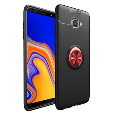 Slim Ring cover til Samsung Galaxy J4 Plus (SM-J415F)  - Sort / Blå