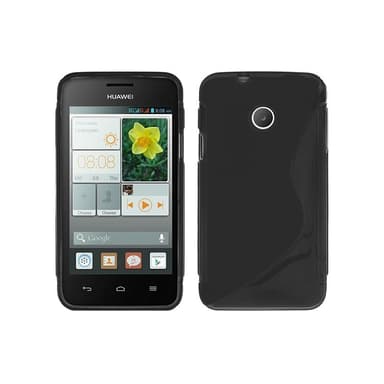 S-Line Silicone Cover til Huawei Ascend Y330 : farve - sort