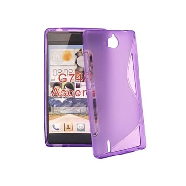 S-Line Silicone Cover til Huawei Ascend G740 : farve - rød