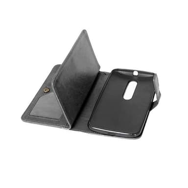 Dobbelt Flip Flexi 9-kort Motorola Moto X Play (XT1563)  - hvid