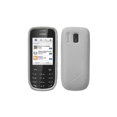 S-Line Silicone Cover til Nokia Asha 202 : farve - rød