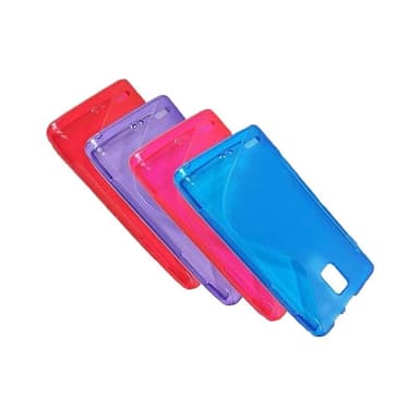S-Line Silicone Cover til Huawei Ascend P1 : farve - blå
