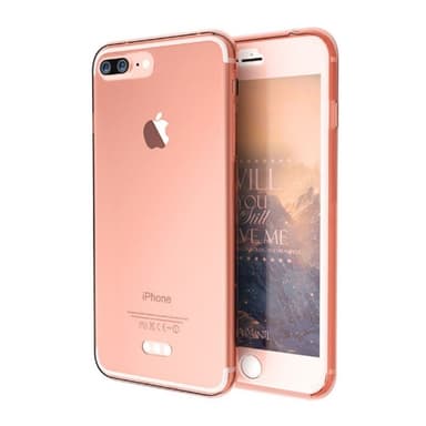 360° 2-delt silicone cover Apple iPhone 7 Plus / 8 Plus  - gennemsigt