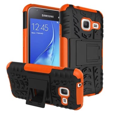 Stødfast Cover med stativ cover Galaxy J1 2016 (SM-J105H) : farve - appelsin