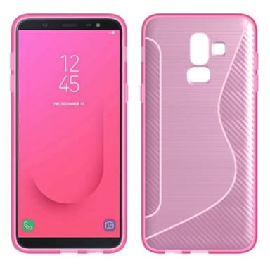 S-Line Silicone Cover til Samsung Galaxy J8 2018 (SM-J800F)  - sort