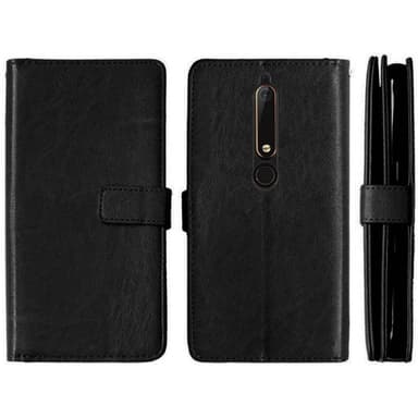 Dobbelt Flip Flexi 9-kort Nokia 6.1 2018 (TA-1043)  - rød