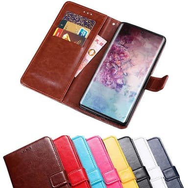 Wallet 3-kort til Samsung Galaxy Note 10 (SM-N970F)  - rød