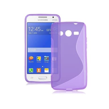 S-Line Silicone Cover til Samsung Galaxy Core 2 (SM-G355H) : farve - lyserød
