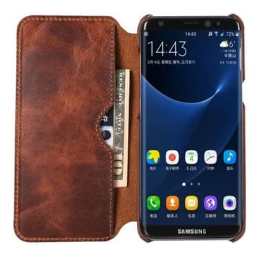 Wallet slank ægte læder Samsung Galaxy S8 Plus (SM-G955F)  - bordeau
