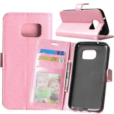 Wallet 3-kort til Samsung Galaxy S7 (SM-G930F)  - lys rosa